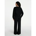 thumbnail image 4 of Time and Tru Women's and Women's Plus V-Neck Sweatshirt and Pants Set, 2-Piece, Sizes XS-4X, 4 of 4