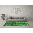 thumbnail image 3 of Ahgly Company Indoor Rectangle Abstract Emerald Green Modern Area Rugs, 7' x 9', 3 of 4