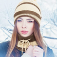thumbnail image 4 of RV Sombrero de montar a la moda de invierno Protector de oídos Sombrero de lana Máscara Corbata Moda coreana Punto Cálido Conjunto de sombrero de tres piezas (Negro) Rojo Verde, 4 of 5