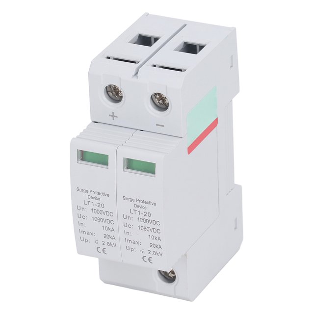 Dispositivo protector contra sobretensiones dispositivo pararrayos de protección contra sobretensiones IP20 Fácil de instalar 1000 V CC para equipos eléctricos en carga para ANGGREK Otros