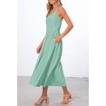 thumbnail image 2 of Vestido MEROKEETY Vestido midi sin mangas de verano 2025 para mujer, 2 of 8