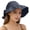 Black, variant on Womens Visor hat Crownless Bowknot Wide Brim Bucket Hat UV Protection Breathable Summer Hats Travel sun hats Stable Fit Outdoor Hat