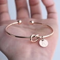 thumbnail image 6 of Women's Alloy Letter Bracelet Fashion Bangle with Dead Knot Design Wristband European and American Jewelry in Gold and, 6 of 10