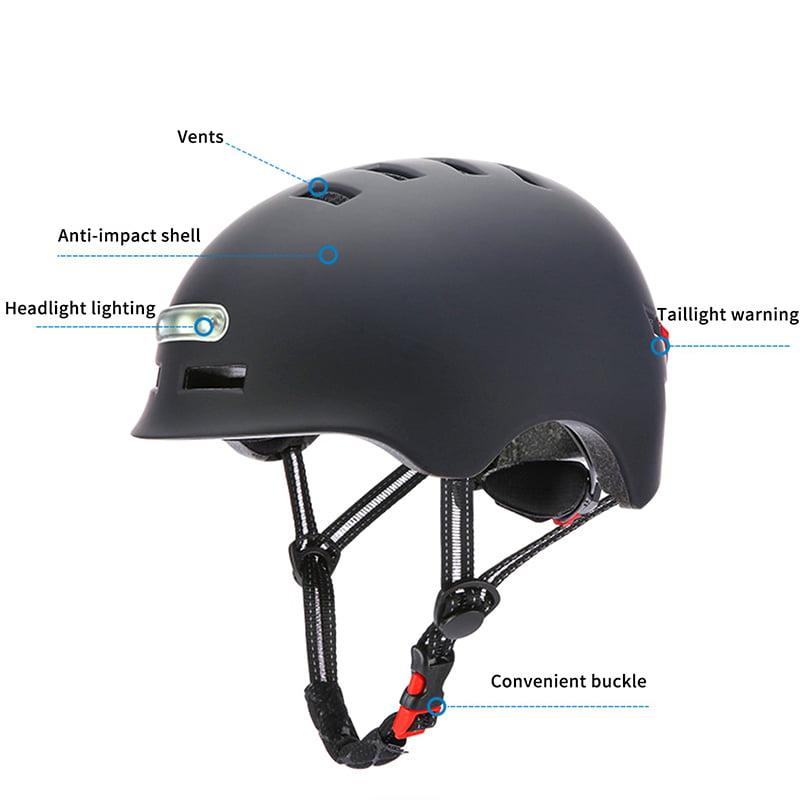 Bike Helmet, Bicycle Helmet with Light for Adult Men Women 