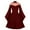 Red, variant on IROINNID Halloween Costumes For Women A-Line Dress Discount Hallow Dress Half High Collar Neck Solid Color Long Sleeve Halloween Dress,Black