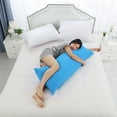 thumbnail image 7 of Unique Bargains 300TC Cotton Body Pillow Cover Case Blue 21" x 55", 7 of 7
