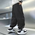 thumbnail image 4 of WOYY Boys Waterproof Cargo Pants Outdoor Hiking Pants Kids Joggers, Sizes 4-5T, 4 of 5