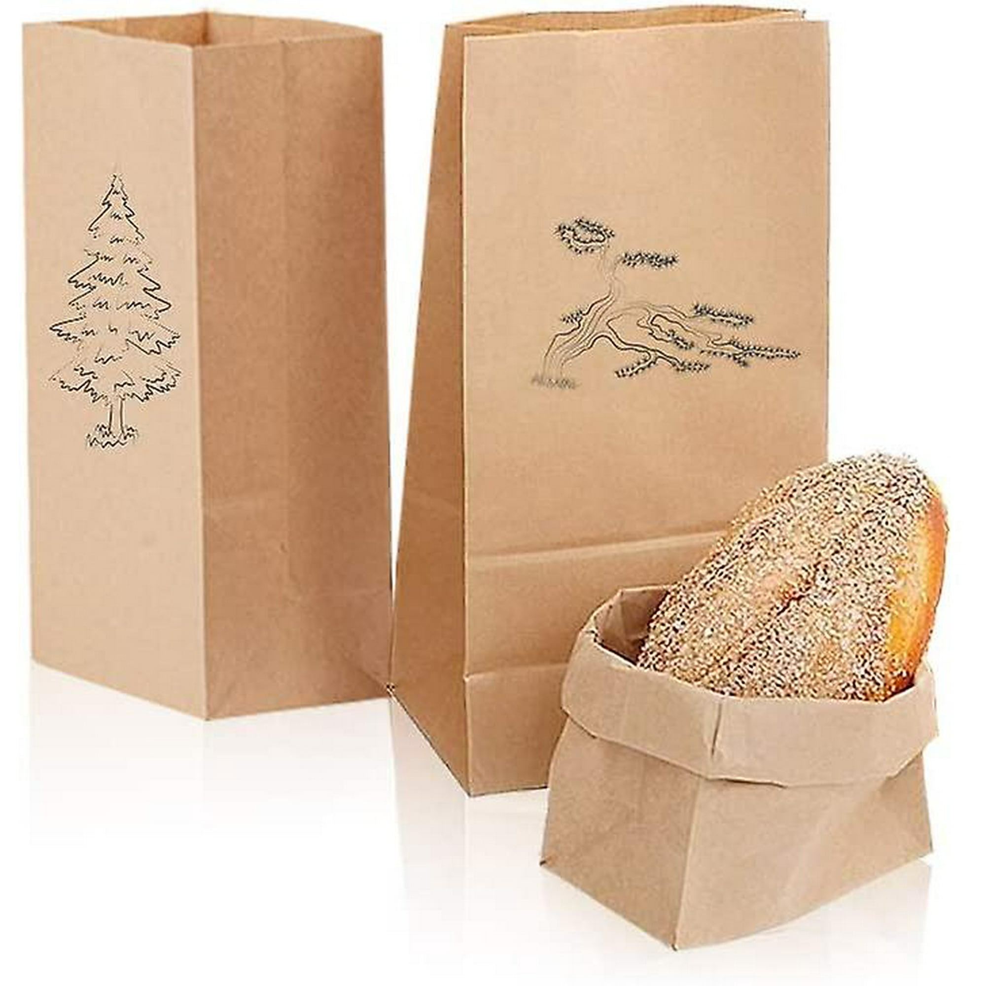 40 X Brown Paper Bags Large Kraft Paper Bags With Bottom Gift Bags For Birthday Christma Walmart