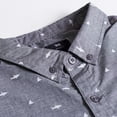 thumbnail image 3 of Visive Mens Big And Tall Short Sleeve Button Shirt, Printed Shark Shirts, 3 of 9