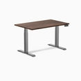 thumbnail image 1 of Desky Dual Softwood Sit Stand Desk - American Rustic Pine / 48 x 30 Inches / Space Grey, 1 of 10