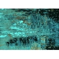 thumbnail image 1 of Ahgly Company Indoor Rectangle Oriental Turquoise Blue Industrial Area Rugs, 7' x 9', 1 of 4