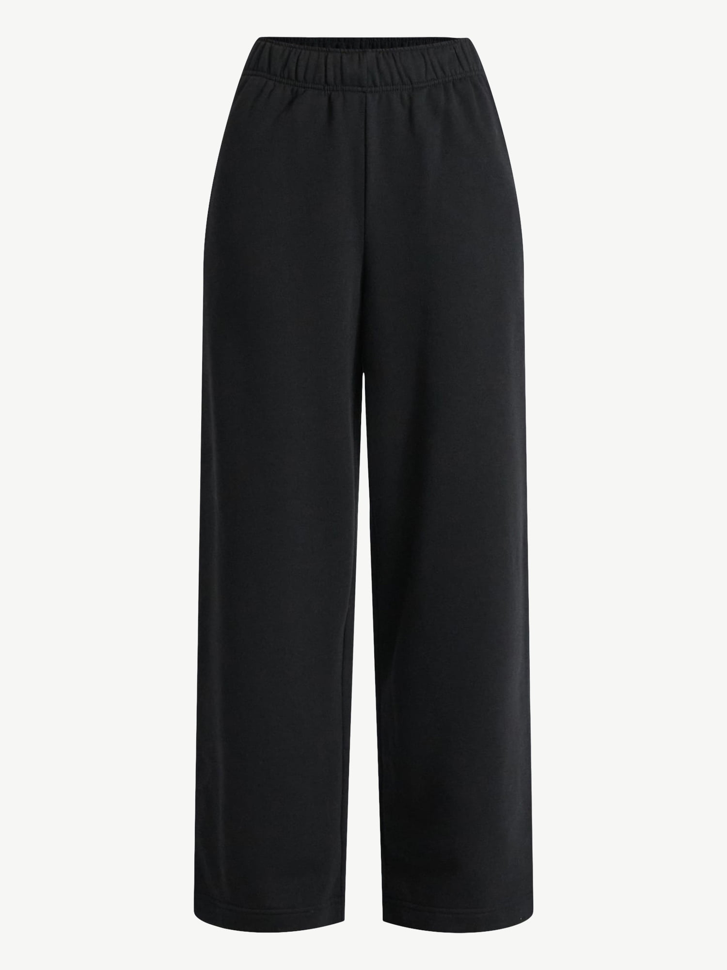 No Boundaries Soft Fleece Wide Leg Pants, 30” Inseam, 1 or 2-Pack, Women’s XXS-4X