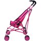 thumbnail image 2 of Cochecito para muñecas Precious Toys rosa intenso y negro con rueda giratoria, 2 of 12
