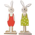 thumbnail image 2 of Cheers US 2Pcs/Set Easter Spring Bunny Wood Tabletop Decoration Happy Easter Tray Farmhouse Decor Cute Easter Wooden Craft Ornament for Home Store and Office Decor, 2 of 7