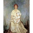 thumbnail image 2 of Hawthorne, Charles Webster 15x18 Gold Ornate Wood Framed with Double Matting Museum Art Print Titled - Motherhood Triumphant, 2 of 4