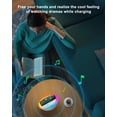 thumbnail image 4 of SIDVAR Altavoz Bluetooth Luces Nocturnas, Altavoz Moderno con Carga Inalámbrica, Las Mejores Ideas de Regalos de Cumpleaños para Adolescentes Regalos para Niñas/Utilice el Adaptador Original, 4 of 5