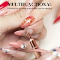 thumbnail image 4 of Vikudy Manicure Tools Clearance Liner Brushes Eptbsdu 5Pc Brush for Long Lines Liner Brush Gel Polish Painting Nail Design Brush Metal Handle Nail Drawing Pens Sizes 7/9/11/15/25Mm Purpl, 4 of 6