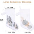 thumbnail image 2 of 2 Pack With Plush Faux Fur Cuff & Pompoms, Super Soft Giant Fluff Christmas Stockings,Gg, 2 of 5