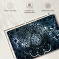thumbnail image 6 of Elephant Stock Mesmeric Mandala Wall Art - Horizontal Canvas Wall Art - Living Room Wall Decor - Decor Elements Canvas - Gray And Blue Decor - 12" x 8", 6 of 8