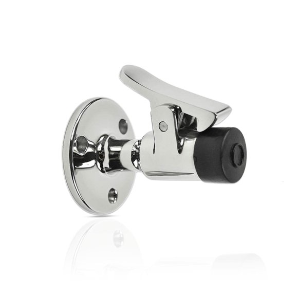 Marine City Door Stopper Catch Set, 316 Stainless Steel, Gloss Finish, Soft Stop, Anti-Collision Holder for Boats, Yachts and Ships, pack of 1