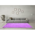 thumbnail image 3 of Ahgly Company Indoor Square Oriental Purple Industrial Area Rugs, 4' Square, 3 of 4