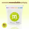 thumbnail image 3 of M&M'S World Electric Green Milk Chocolate Candy 2lb Bag for Celebrations and Party Favors, 3 of 10