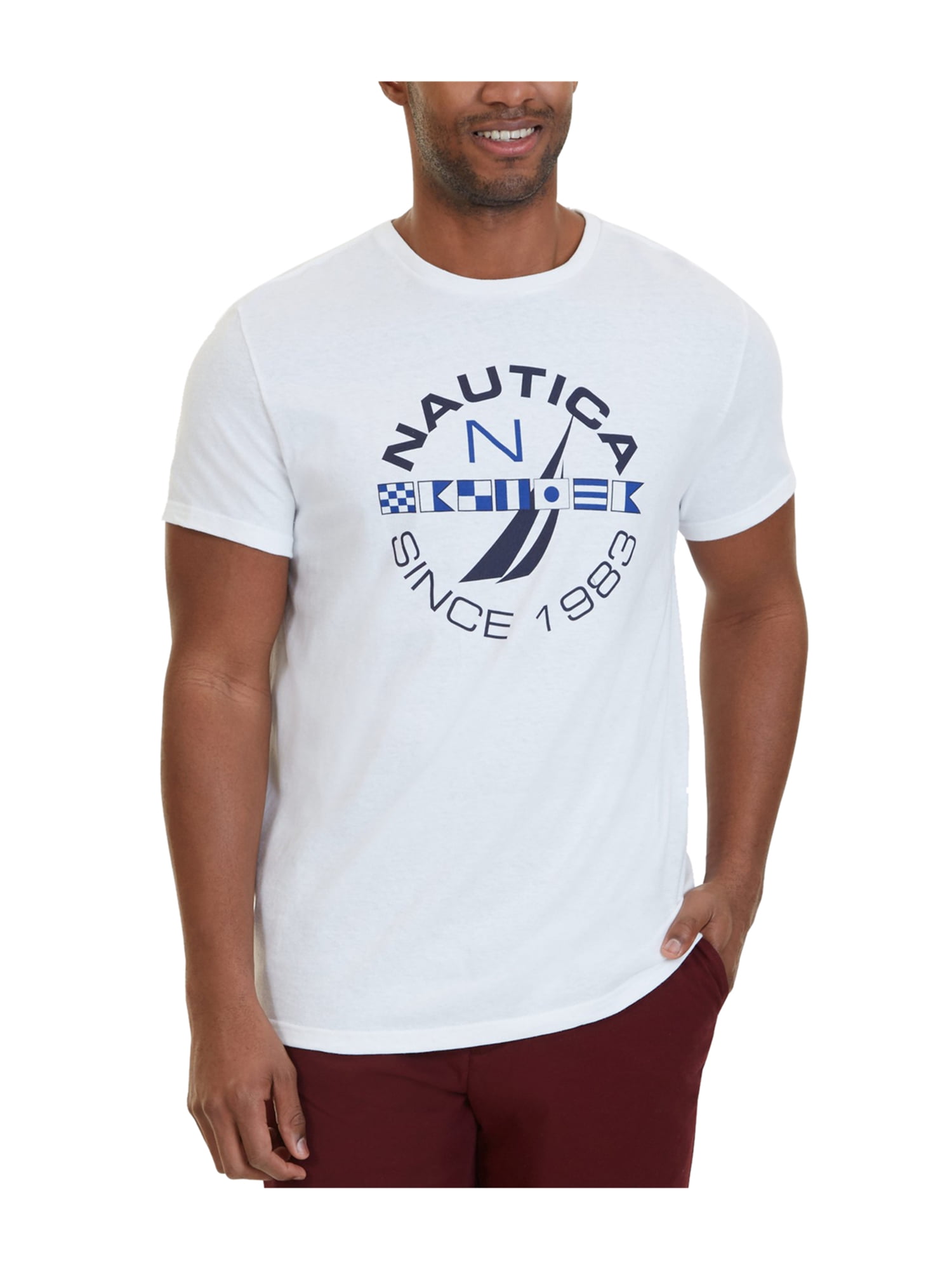 Nautica - Nautica Mens Exclusive Logo Graphic T-Shirt - Walmart.com ...