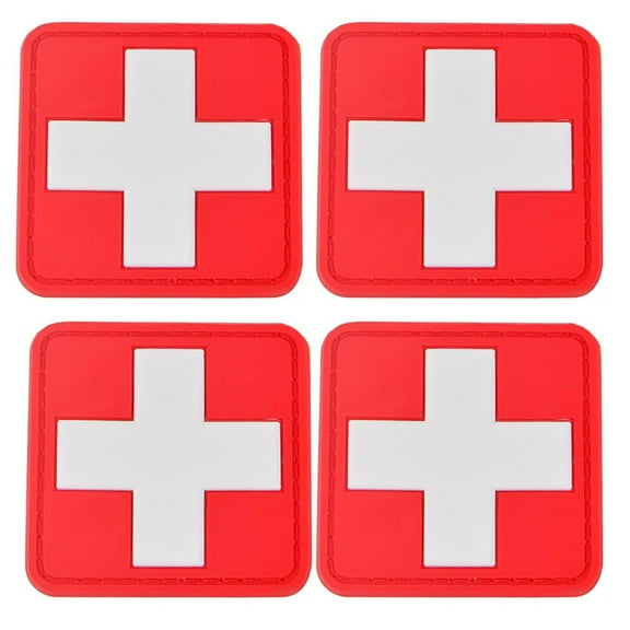 10pcs Medic Red Cross Patches First Aid Morable Patch Armband  for IFAK, EMS, EMT Trauma Pouch, Nurse Doctor Emergency Logo