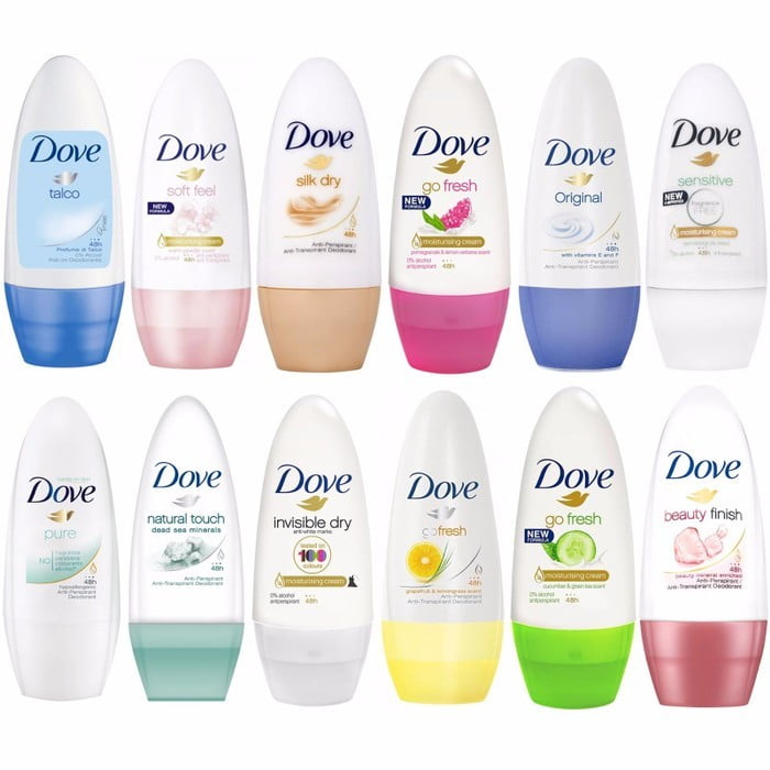 Dove Deodorant Antiperspirant 48h Roll On for Women 10Pack Walmart