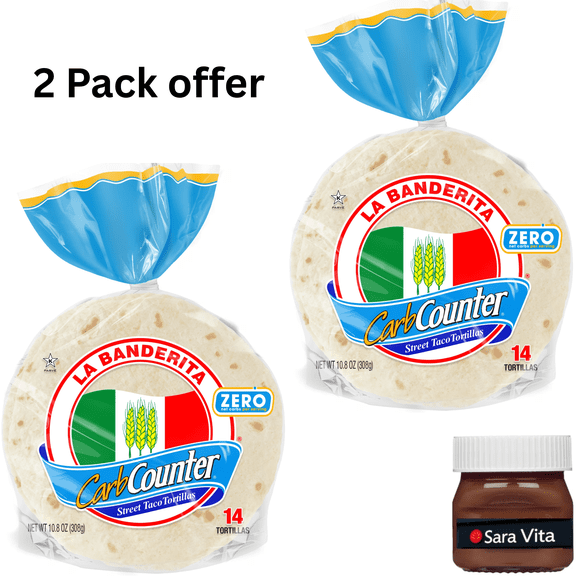 La Banderita Carb Counter, Small Street Taco Flour Tortillas, 14 Count, 10.8 oz