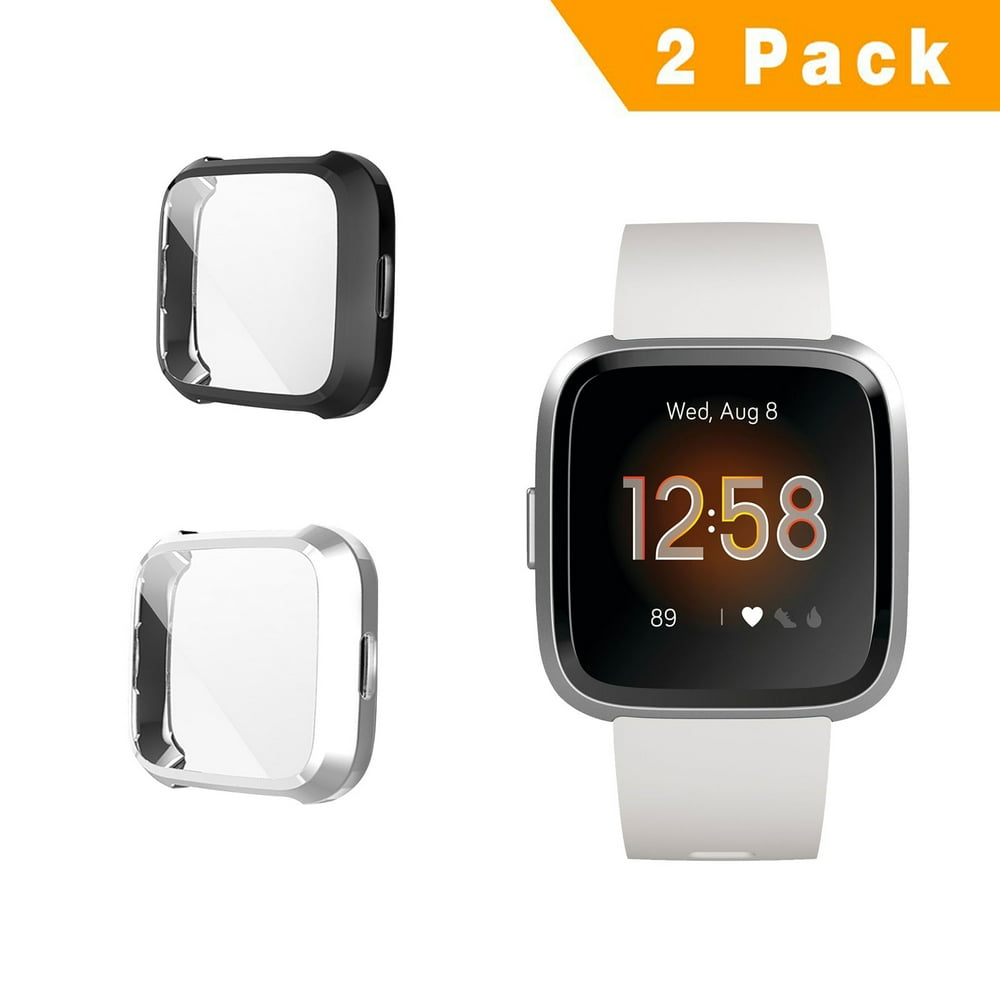 (2-Pack) Screen Protector Compatible with Fitbit Versa Lite, All-Around Screen Protective Screen