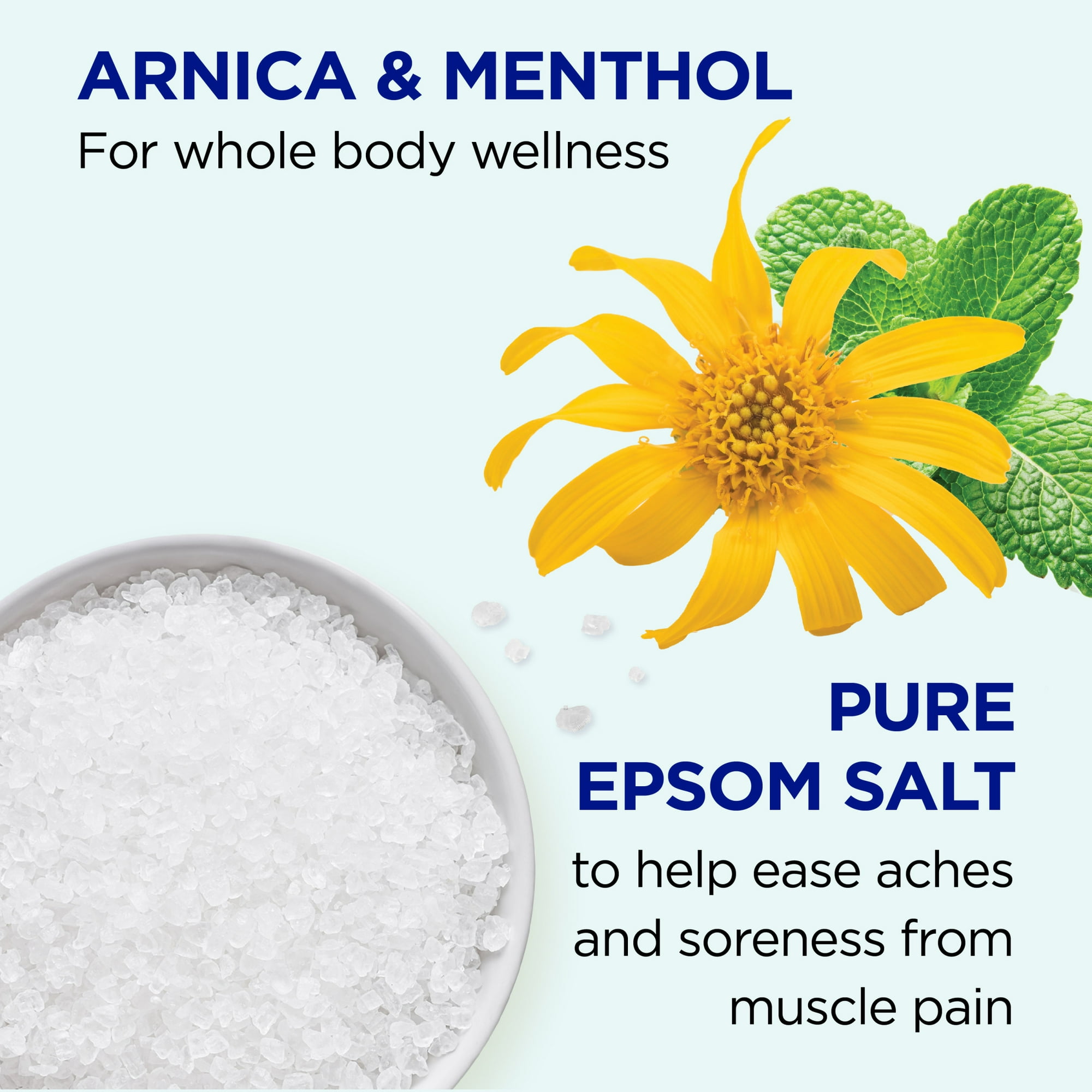 Dr Teal's Arnica Body Relief Epsom Salt Soak with Menthol, 3 lbs
