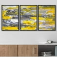 thumbnail image 3 of wall26 Framed Canvas Print Wall Art Set Gray &amp; Yellow Grunge Brushstrokes Abstract Shapes Illustrations Modern Art Chic Colorful Multicolor Ultra for Living Room, Bedroom, Office - 24"x36&qu, 3 of 5