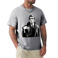 thumbnail image 1 of Dark Shadows-Camiseta de barnambas (parte de un conjunto) para hombre ropa hippie de cuello redondo color negro liso, 1 of 7