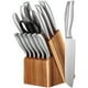 thumbnail image 4 of 1 Juego de cuchillos, Juego de cuchillos de acero inoxidable, Juego de cuchillos de cocina, Juego de cuchillos de 15 piezas para cocina con bloque, 4 of 7
