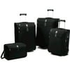 American Tourister 4-Piece Luggage Set, Black