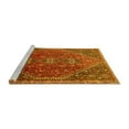 thumbnail image 2 of Ahgly Company Machine Washable Indoor Square Persian Yellow Traditional Area Rugs, 7' Square, 2 of 4