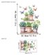thumbnail image 4 of Adhesivo de pared con plantas suculentas en maceta con mariposas, 30 x 40 cm, 4 of 4