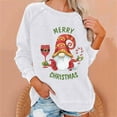 thumbnail image 1 of EGNMCR Noël Sweatshirt Mode Women Imprimé Manches Longues Confortable Respirant Col Rond Sweatshirt, 1 of 5