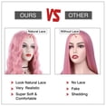 thumbnail image 4 of MORICA Pink Wig 28 Inches Long Pink Wavy Wigs For Women Synthetic Hair Replacement Wigs Light Pink Wig Cosplay Daily Party Heat-Resistant Fiber Wig, 4 of 7