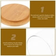 thumbnail image 4 of Shisuyan Glass Display Dome Model Keepsake Display Holder Table Decorative Case Doll Storage Dome with Base, 4 of 9