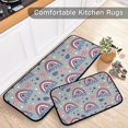 thumbnail image 5 of SKYSONIC Doodle America Rainbow Kitchen Rugs and Mats 2 Pcs, Cartoon Non-Slip Floor Runner Mat for Living Room Bedroom Dorm Hallyway Home Decor 19.7"x27.6"+19.7"x47.2", 5 of 7