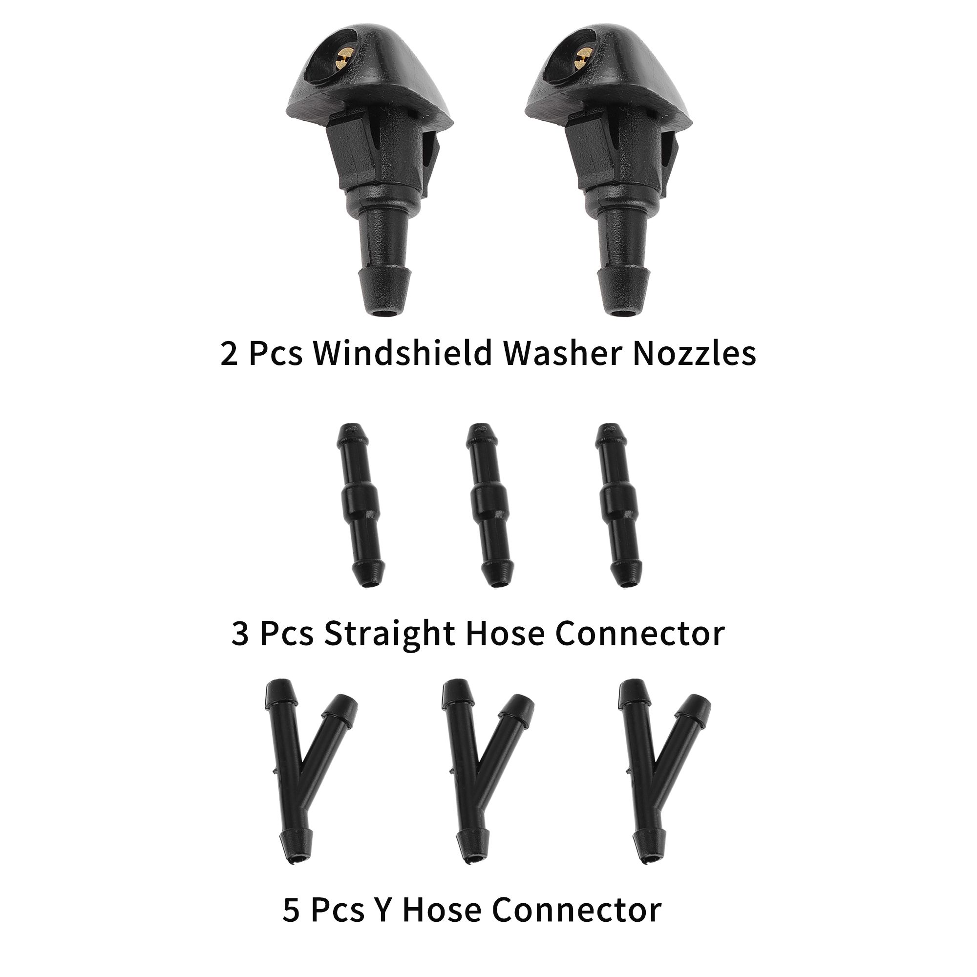 Unique Bargains Windshield Washer Nozzle for Honda CR-V 2002-2004 Black