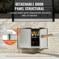 thumbnail image 3 of KFFKFF Barbecue Access Door, 30W x 21H Inch Dual Exterior Kitchen Door, Stainless Steel Inset Door, Wall Vertical Door with Inset Handles, for Barbecue Island, Grill Station, Outdoor Cupboard, 3 of 9