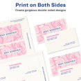 thumbnail image 3 of Avery Ink Jet Two-Side Printable Clean Edge Business Cards, White, Glossy, Pack of 200 (8859), 3 of 9