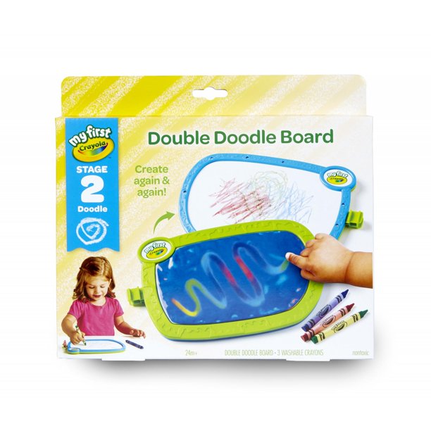 Crayola My First Double Doodle Board 3 Tripod Grip Washable