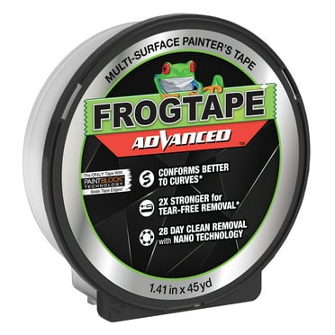 FrogTape Advanced 1.41 in. x 45 yd. Green Painter's Tape, Ultra Premium Multi-Surface