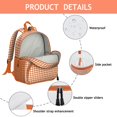 thumbnail image 4 of Checkered Backpack Backpack for School,Cute School Bag,Schoolbag with Adjustable Shoulder Straps & Padded Back,13.8"x11.4"x6", 4 of 6