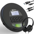 thumbnail image 1 of Reproductor de CD portátil KLIM Nomad con auriculares Bluetooth negro, 1 of 7