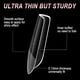 thumbnail image 5 of Nail art tips, no cutting, thin, semi-matte, ballet-style matte false nail tips, 600pcs, seamless nail tips (PMMA)., 5 of 5